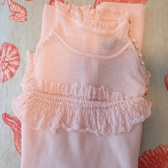 Blush pink Victorian/Edwardian top - Picture 5 of 7